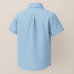 Boys School Blue Shirt - Image 3