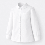 Girls School Full Sleeves White Shirt - Image 2