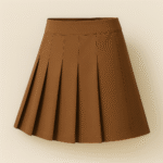 Girls School Brown Skirt - Image 2