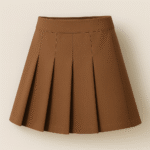 Girls School Brown Skirt - Image 3